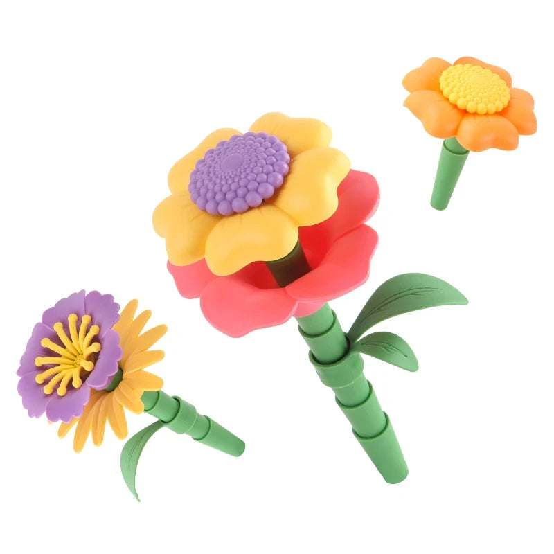 Colorful Kids Flower Brick Toy Set