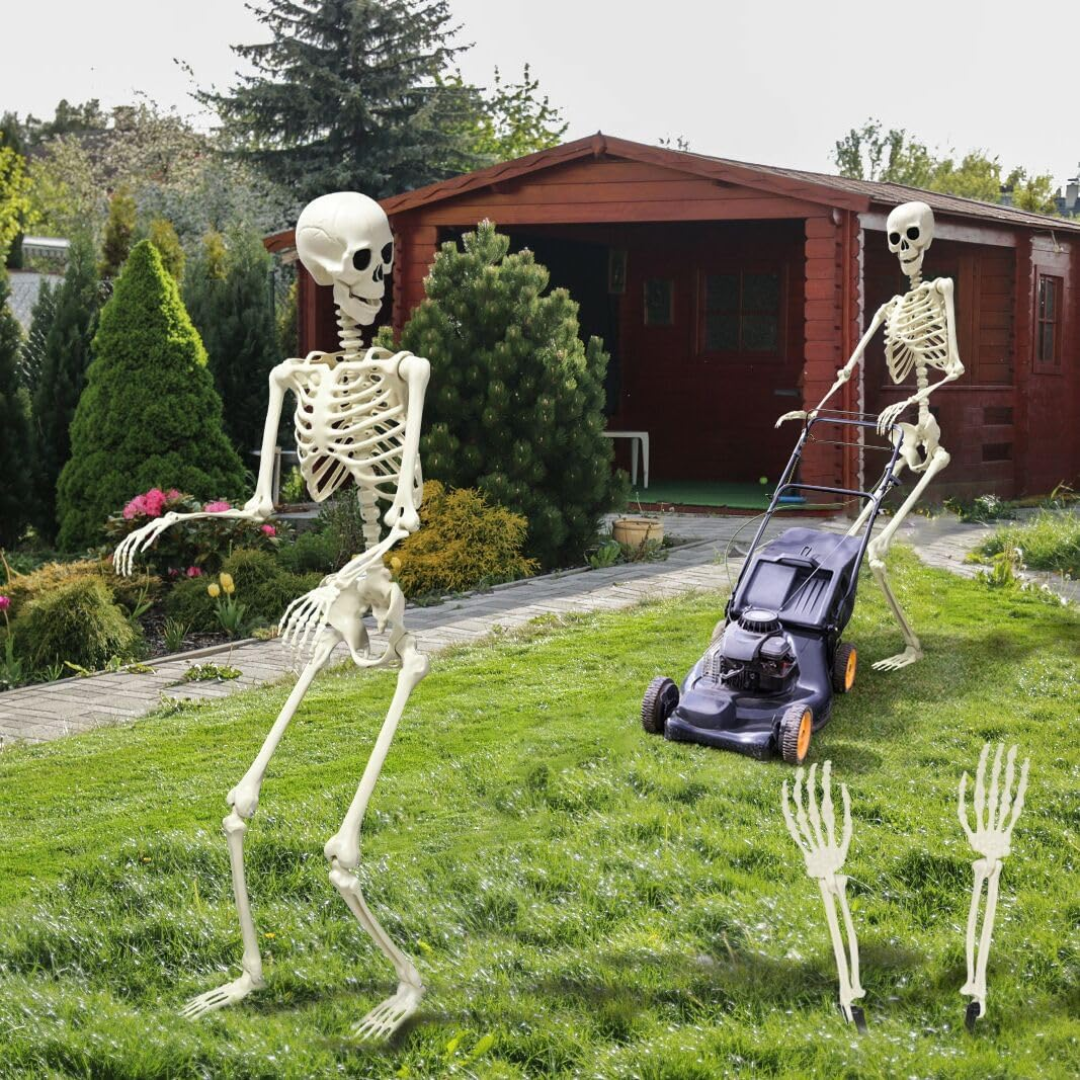 Spooky Life Size Skeleton Halloween Decor