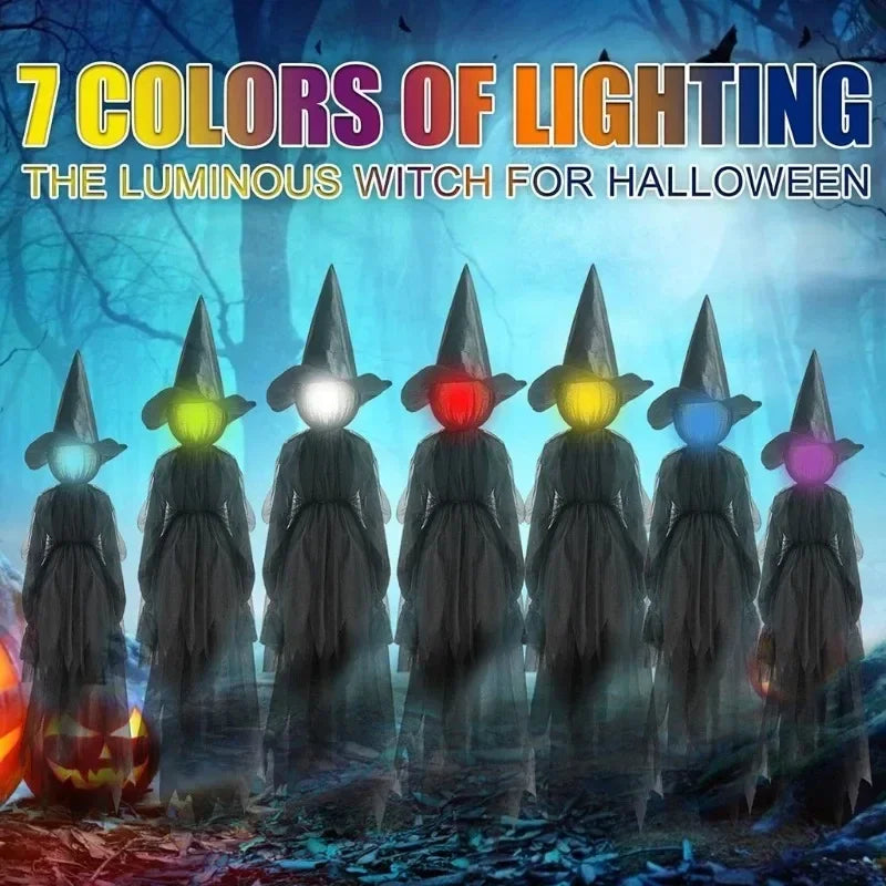 Spooky LED Witch Figurine Decoration