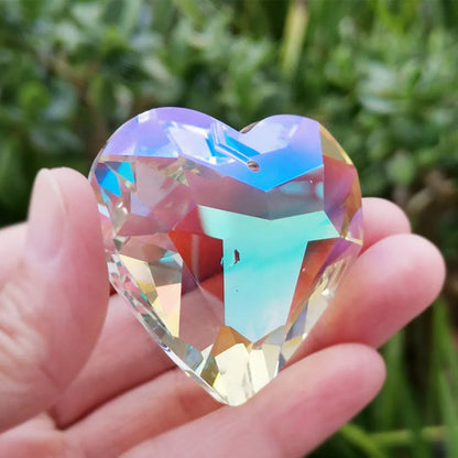 Beautiful Heart Shaped Glass Decor