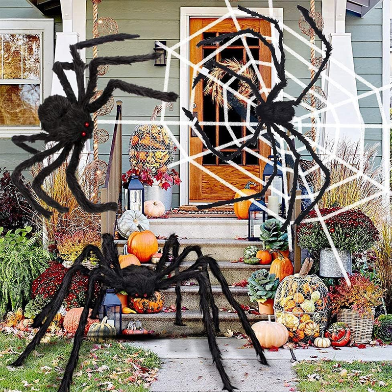 Creepy Halloween Decor, Stretchy Spider Web