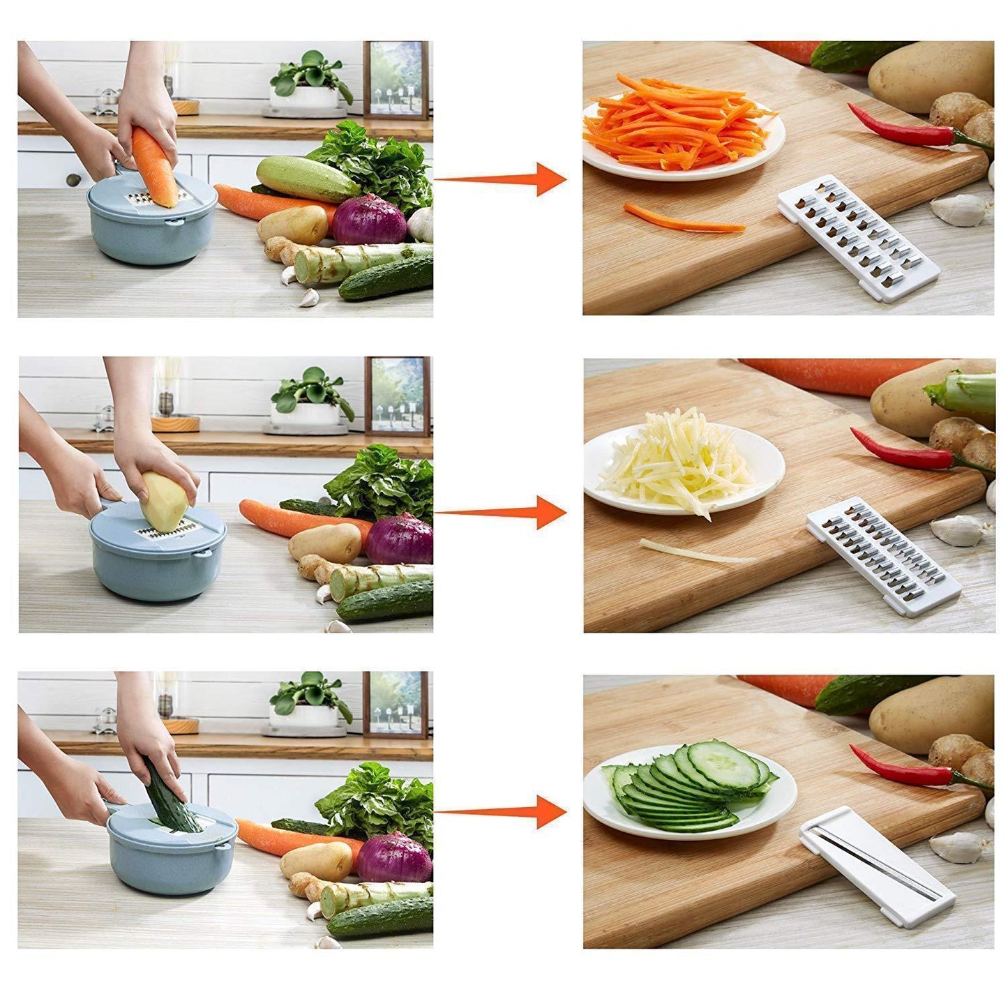 Practical 12-in-1 Kitchen Vegetable Cutter Tool