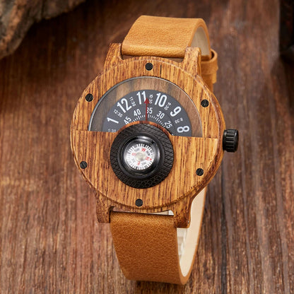 Unique Handcrafted Wooden Timepiece Watch