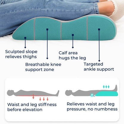 Comfortable Leg Support Pillow with Cooling Memory Foam
