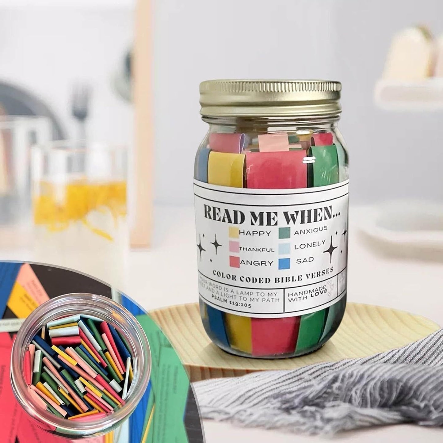 Inspirational Bible Verse Jar for Daily Motivation - Befez