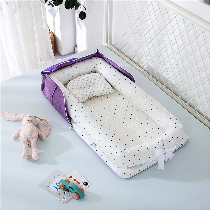 Compact Foldable Baby Crib with Pillow - Befez