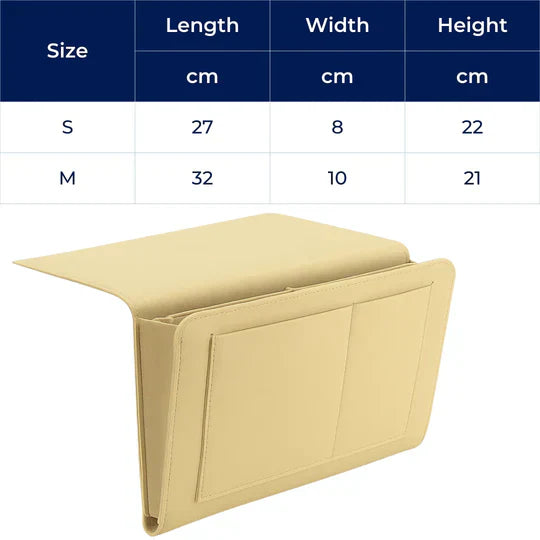 Compact Nightstand with Sturdy Felt Storage Organizer