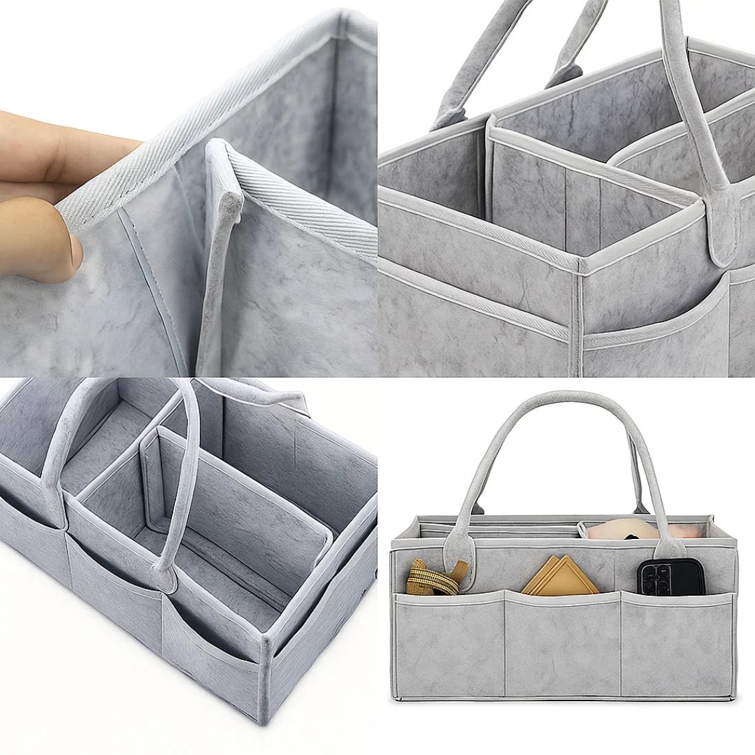 Baby Nursery Storage Caddy - Waterproof Diaper Organizer