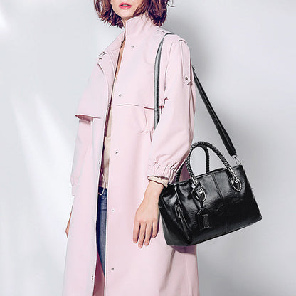 Premium Wax Leather Tote Handbag