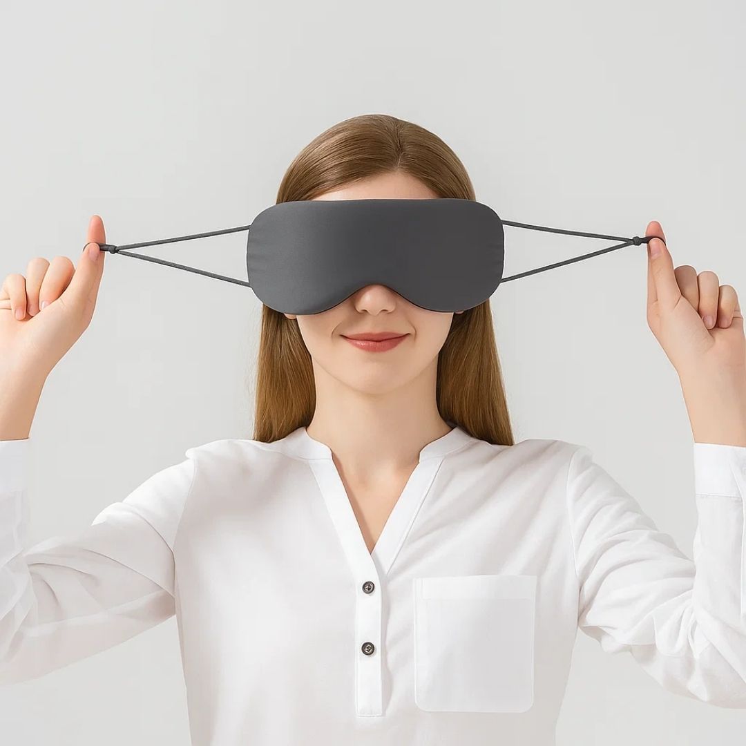Thermal Reversible Blackout Mask for Sleep