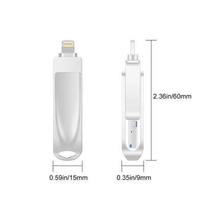 Compact 3-in-1 USB Mobile Flash Drive