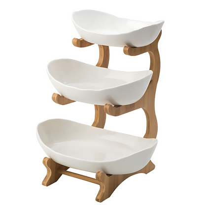Fresh 3 Tier Plastic Fruit Bowl