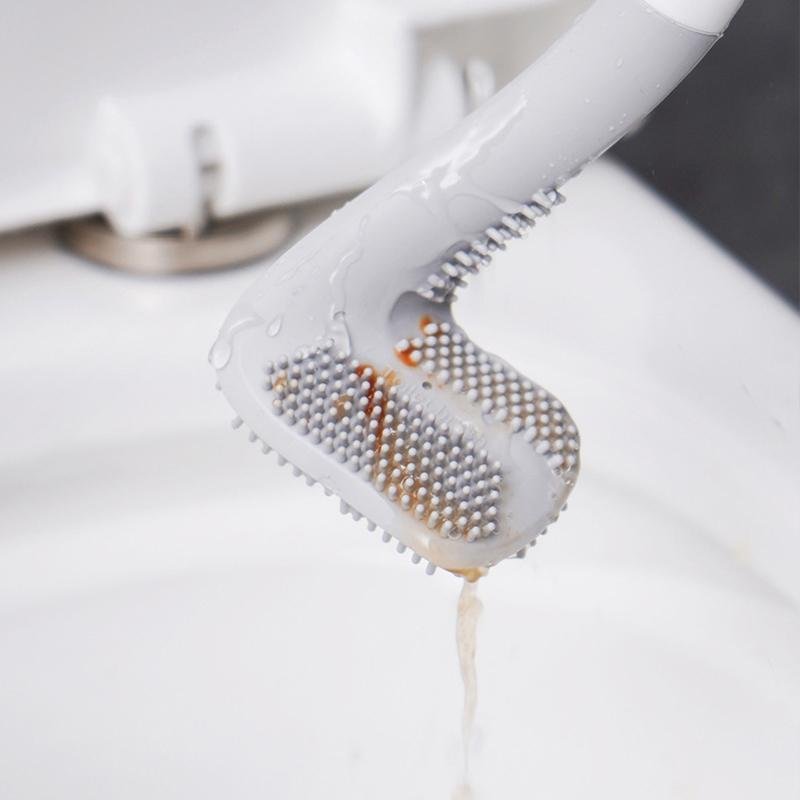 Quick Clean Silicone Toilet Brush