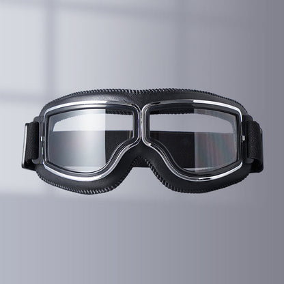 Classic Biker Goggles with Swap Lenses and Cushioning - Befez