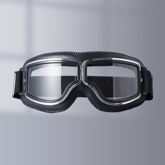 Classic Biker Goggles with Swap Lenses and Cushioning - Befez