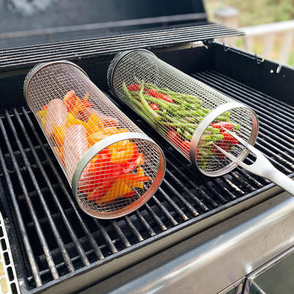 Round BBQ Grill Cooking Basket