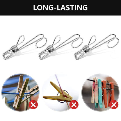 Durable Metal Hair Clips (6 Pack)