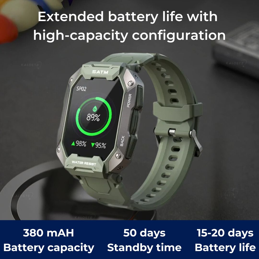 Rugged Outdoor Smartwatch with GPS Fitness Tracking