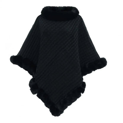 Soft Faux Fur Wrap Cape for Ladies