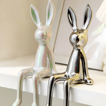Befez | Glossy White Bunny Decor Figurine
