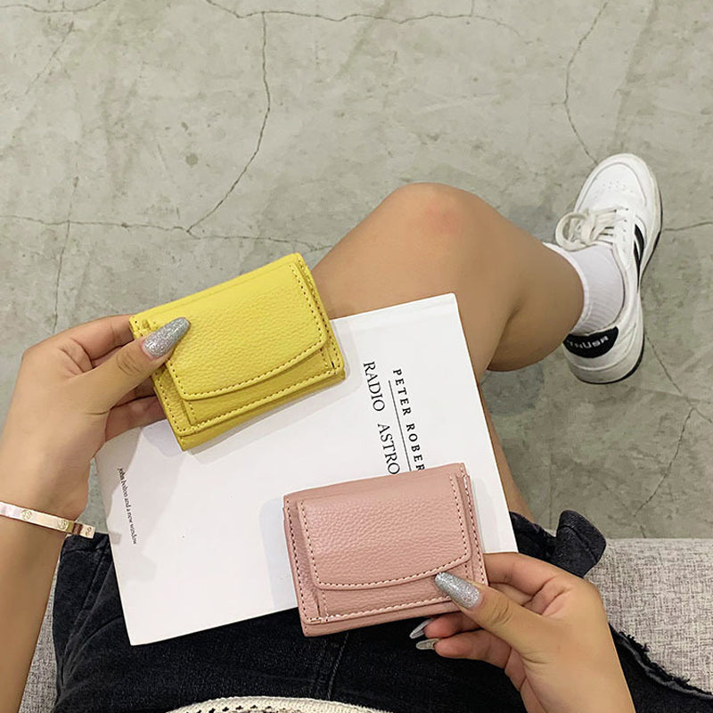 Compact Ladies Mini Fold Wallet
