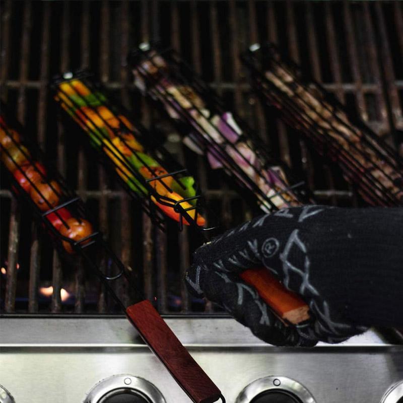 Round BBQ Grill Cooking Basket