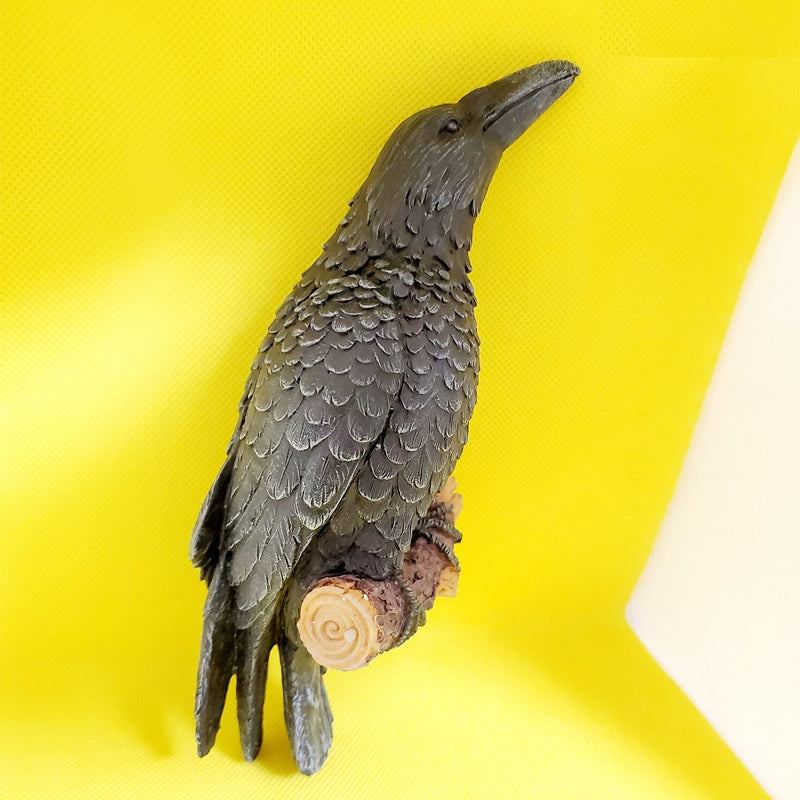 Dark Decorative Bird Figurine