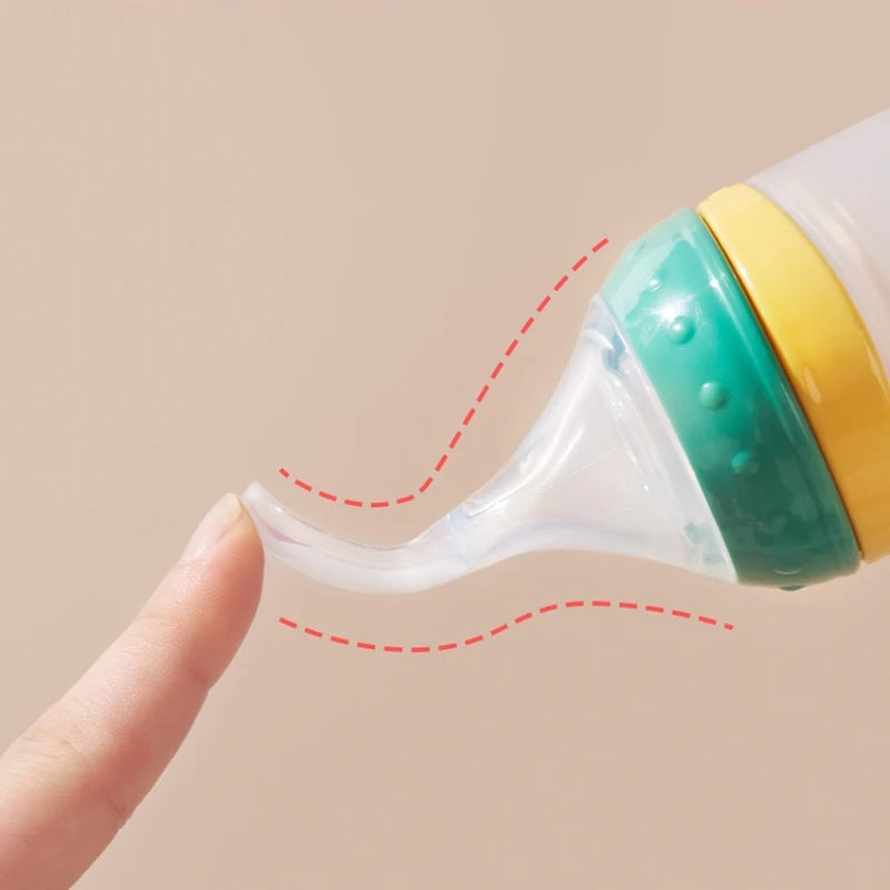 Baby Food Bottle with Spoon Feeder