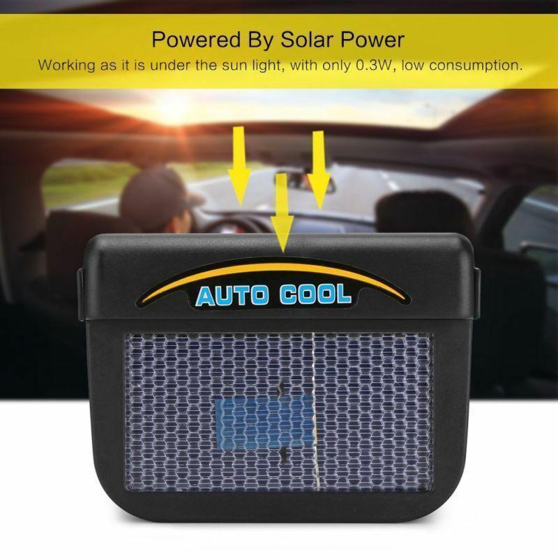 Portable Auto Solar Window Cooling Fan