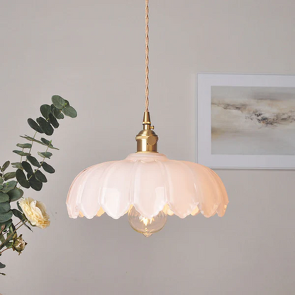 Retro Style Glass Pendant Light