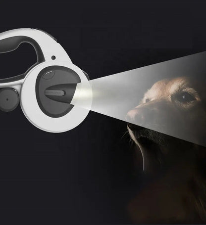Safety Dog Leash with Built-in Flashlight and Reflective Strap
