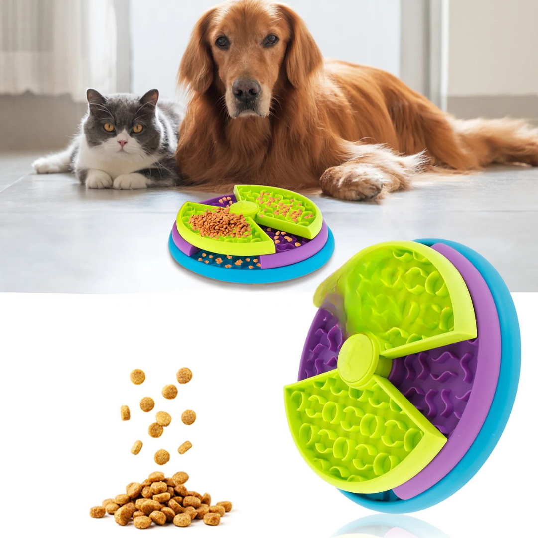 Interactive Adjustable Pet Food Bowl
