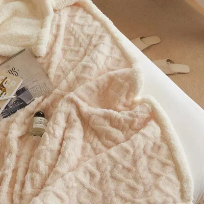 Soft Plush Wool Blanket for Winter Warmth