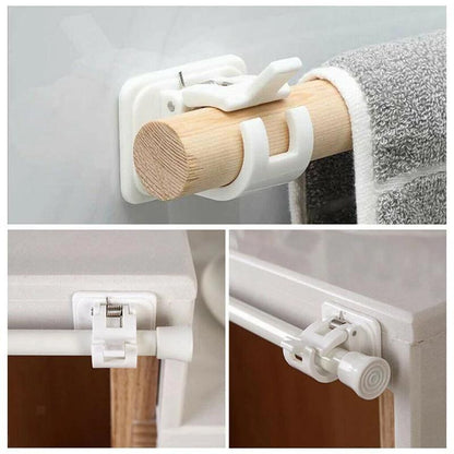 Easy Install No Drill Curtain Rod Brackets