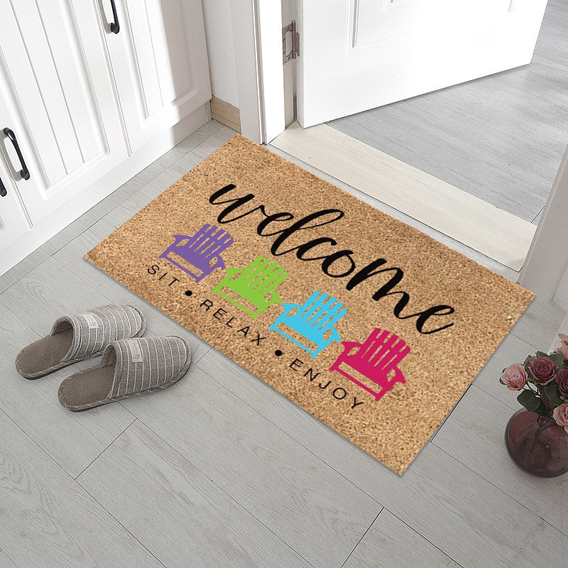 Colorful Welcome Mat – Stylish Front Door Mat