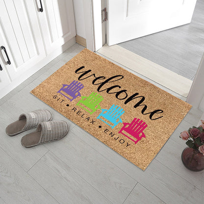 Colorful Welcome Mat – Stylish Front Door Mat