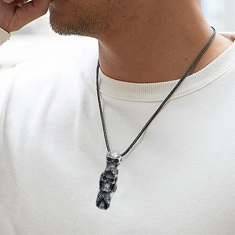 Trendy Skull Pendant Necklace