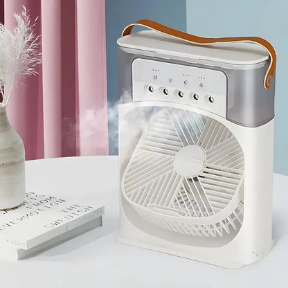 Compact 3-in-1 Fan with Colorful LED Light