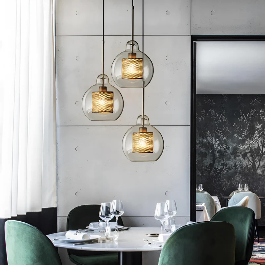Stylish Glass Pendant Light for Dining Room