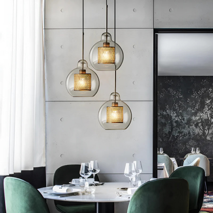 Stylish Glass Pendant Light for Dining Room
