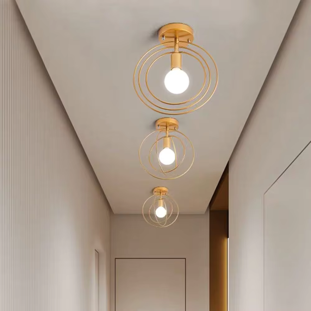 Stylish Gold Circular Ceiling Light