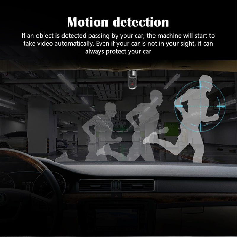 Compact 1080P HD Car Dash Cam with 360 Rotation