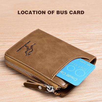Secure Leather Men's Wallet with RFID Protection