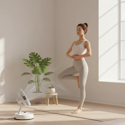 Compact Personal Fan - Silent Rechargeable Befez