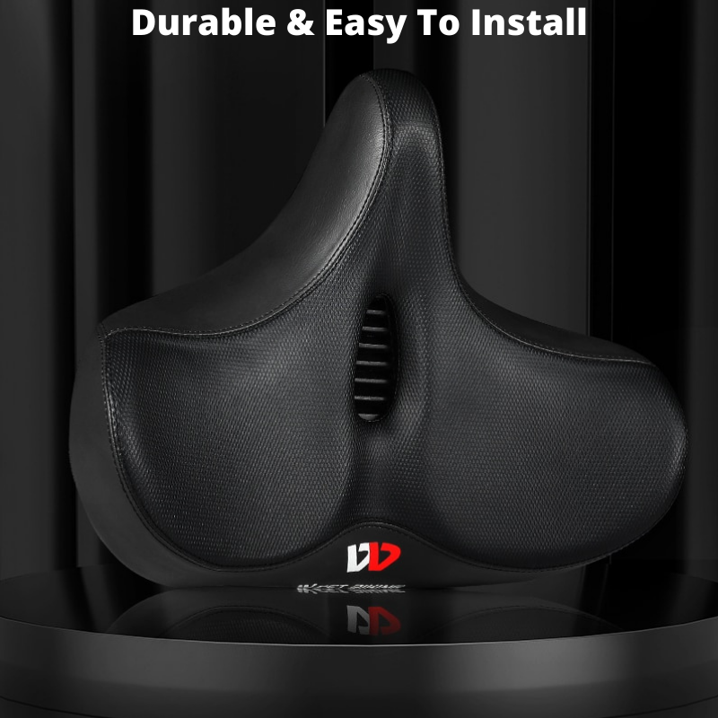 Big Bike Seat With Cushioned Pad and Waterproof Cover