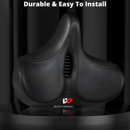 Big Bike Seat With Cushioned Pad and Waterproof Cover