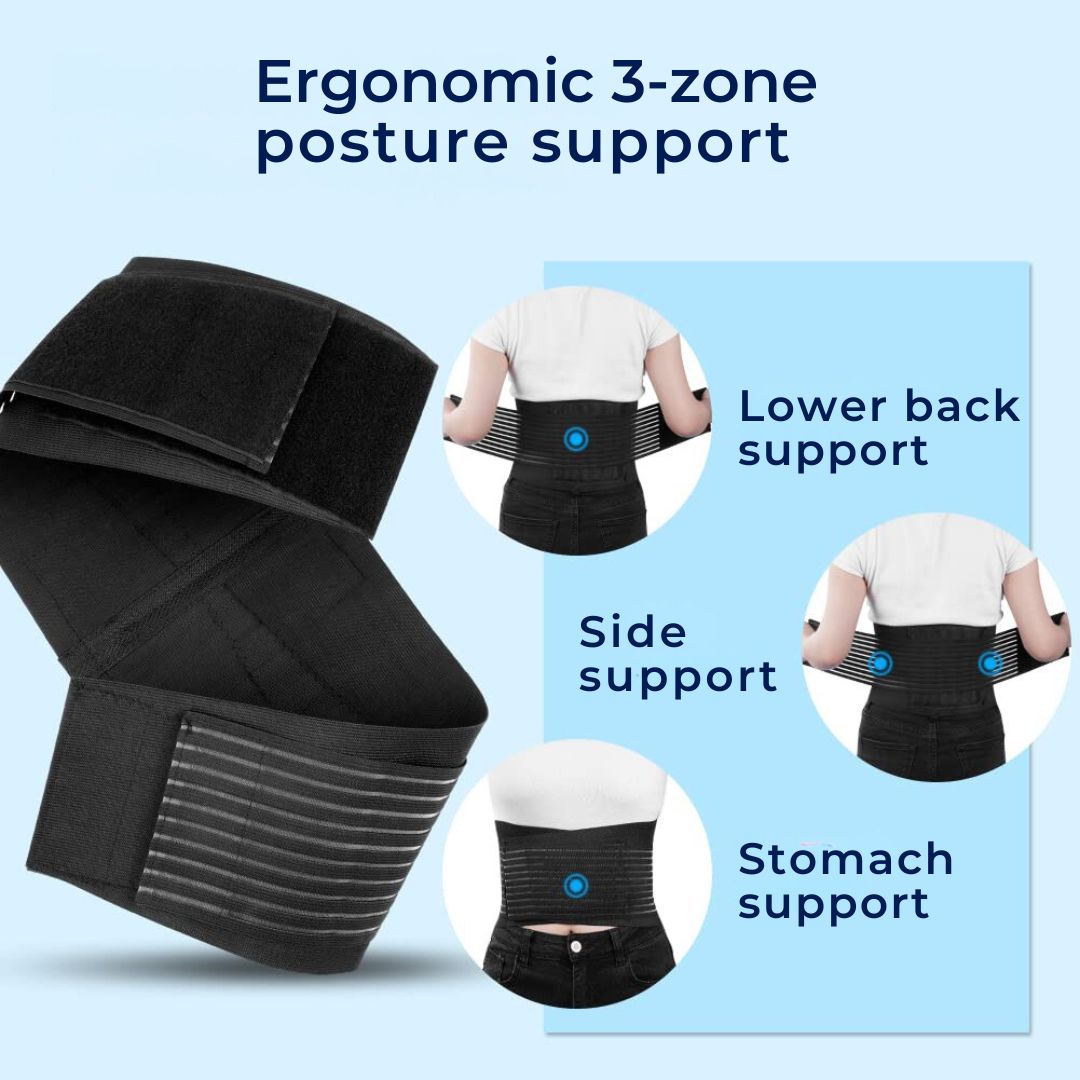 Comfort Back Support Brace for Lower Back Pain Relief