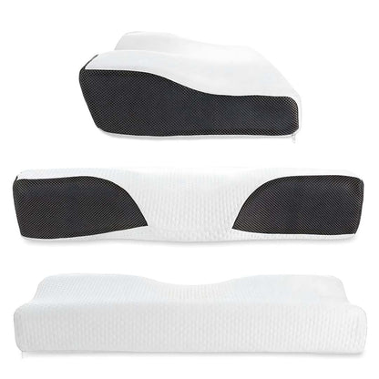 Contour Memory Foam Neck Pillow for Pain Relief Sleep