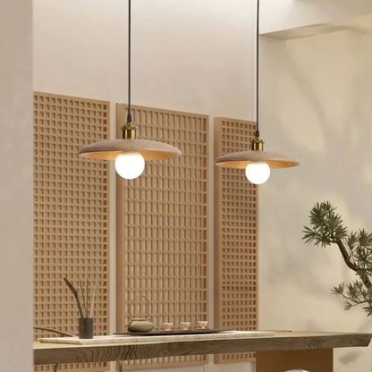 Simple Wooden LED Hanging Light
