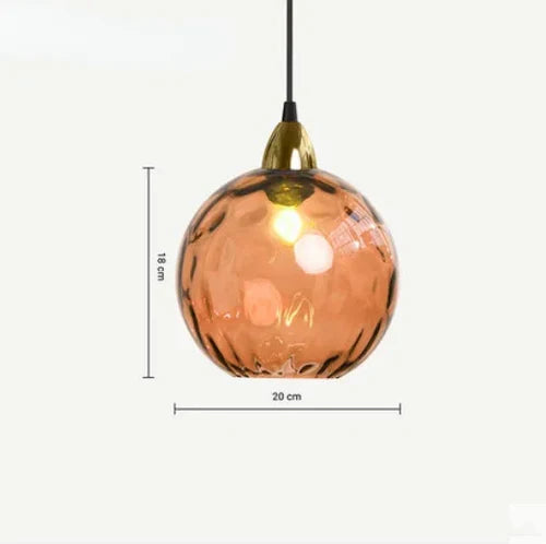 Stylish Glass Globe Pendant Light